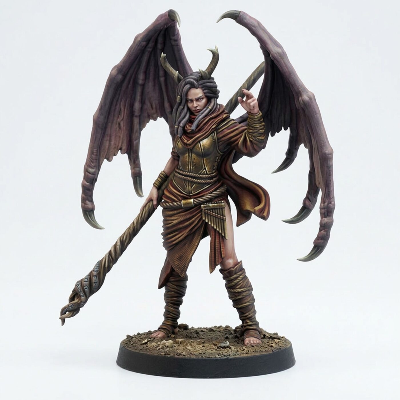Hellborn Sorceress - Painted 3D Printed Miniature