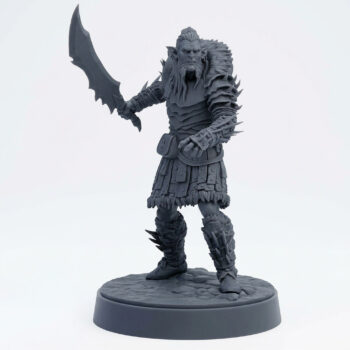 Hobgoblin Raider B - Gray Resin 3D Printed Miniature