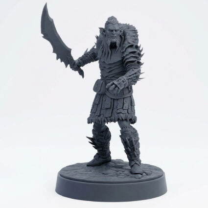 Hobgoblin Raider B - Gray Resin 3D Printed Miniature