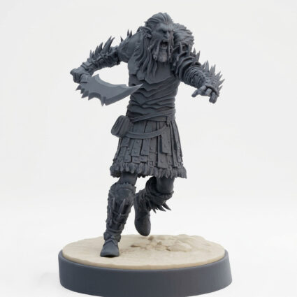 Hobgoblin Raider C - Gray Resin 3D Printed Miniature