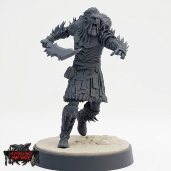 Hobgoblin Raider C - Gray Resin 3D Printed Miniature