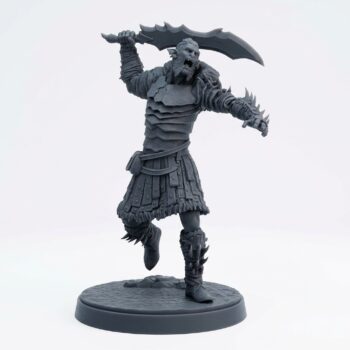 Hobgoblin Raider D - Gray Resin 3D Printed Miniature