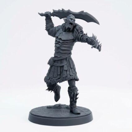 Hobgoblin Raider D - Gray Resin 3D Printed Miniature