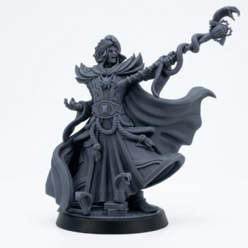 Janeer Grand Vizier - Gray Resin 3D Printed Miniature