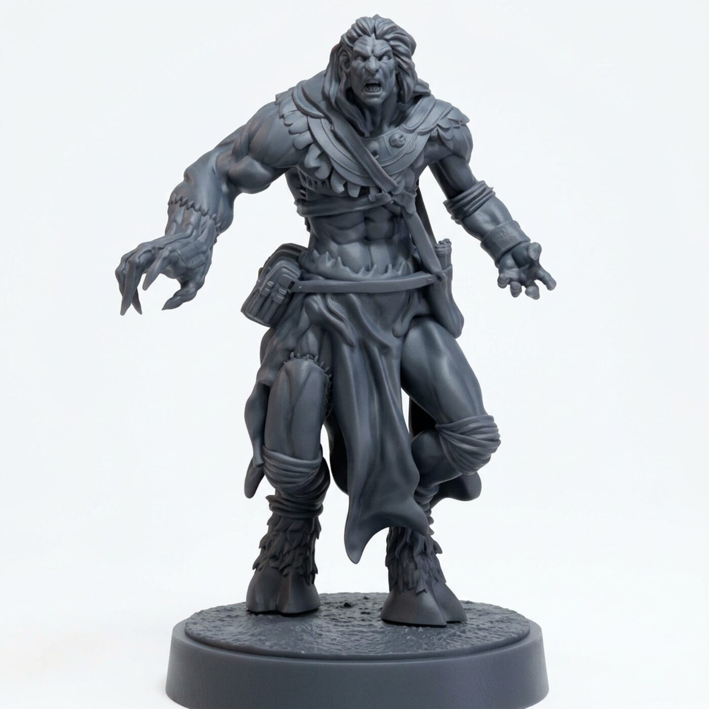 Jhoran Rogue Alchemist - Gray Resin 3D Printed Miniature