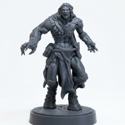 Jhoran Rogue Alchemist - Gray Resin 3D Printed Miniature