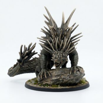 King Basilisk Miniature - Saurian Isles by Mammoth Factory - Painted 3D Printed Miniature