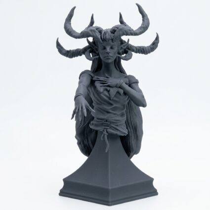 Lady of the Loch Bust - Wild Hunt - Mammoth Factory - Gray Resin 3D Printed Miniature
