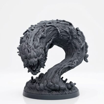 Lake Horror - Wild Hunt - Mammoth Factory - Gray Resin 3D Printed Miniature