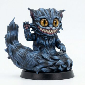 Leercat Puffball - Painted 3D Printed Miniature