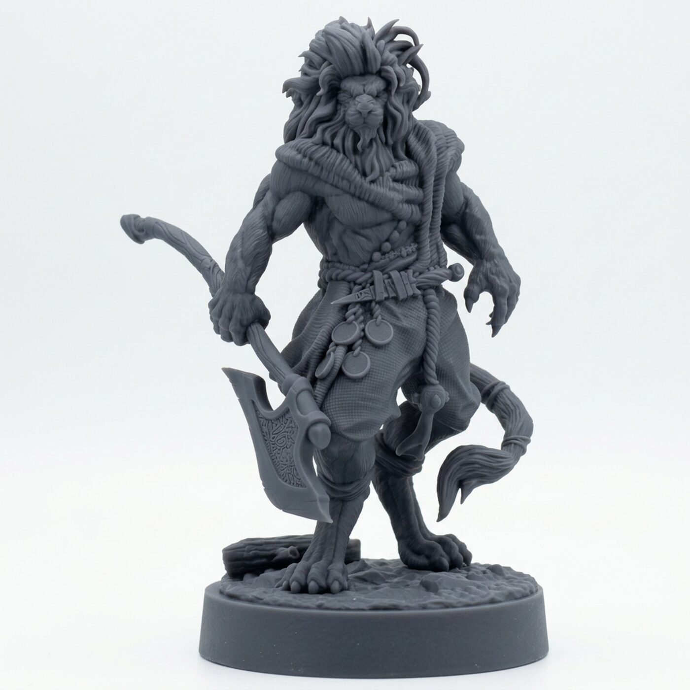 Leorin Warblade B - Gray Resin 3D Printed Miniature