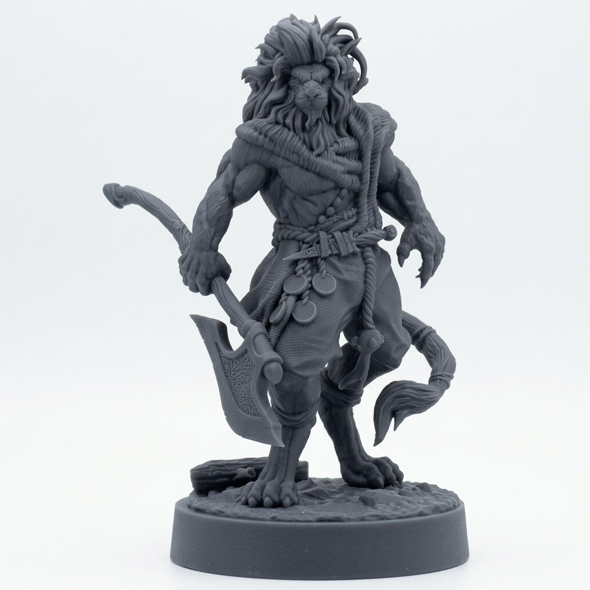 Leorin Warblade B - Gray Resin 3D Printed Miniature