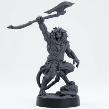 Leorin Warblade D - Gray Resin 3D Printed Miniature