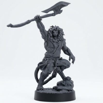 Leorin Warblade D - Gray Resin 3D Printed Miniature