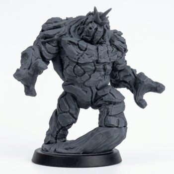 Lesser Vulcanite A - Gray Resin 3D Printed Miniature