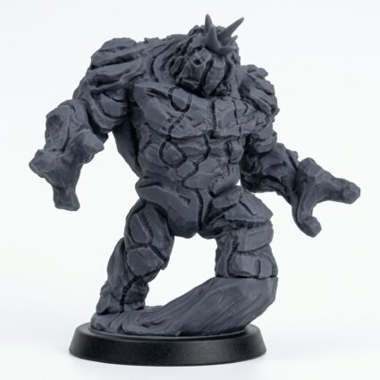 Lesser Vulcanite A - Gray Resin 3D Printed Miniature