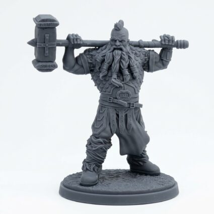 Lomdas - Gray Resin 3D Printed Miniature