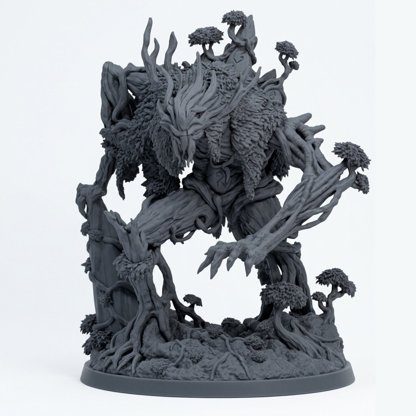 Lord Ironwood - Gray Resin 3D Printed Miniature