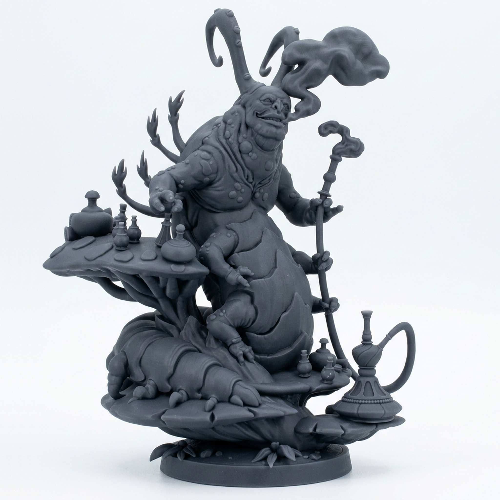 Lord Shisharo - Gray Resin 3D Printed Miniature