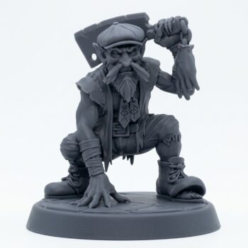 Mad Capper B - Gray Resin 3D Printed Miniature