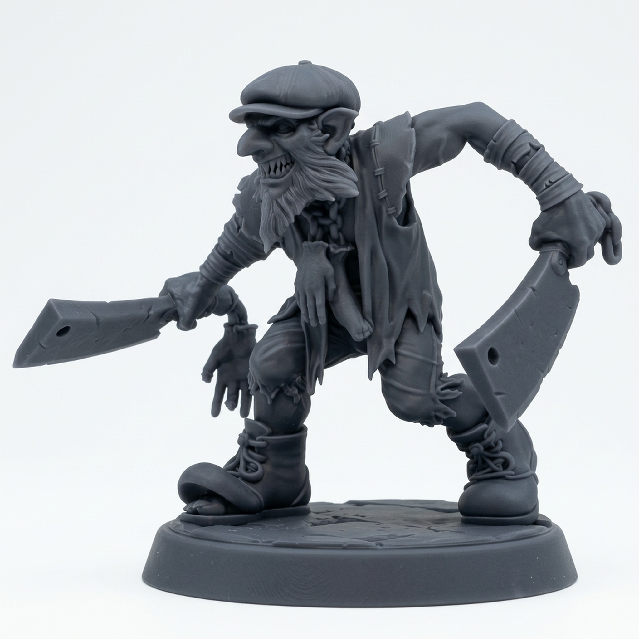Mad Capper D - Gray Resin 3D Printed Miniature