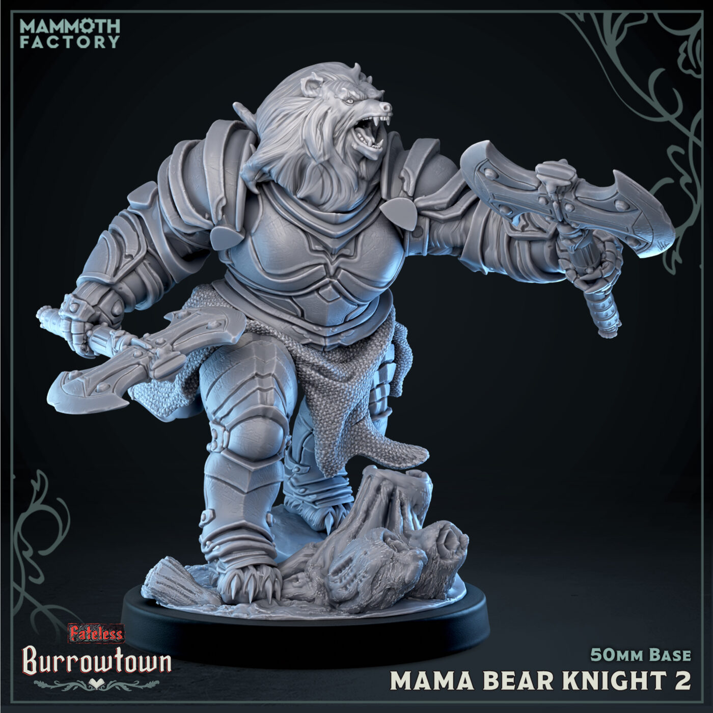 Mama Bear Knight Miniature
