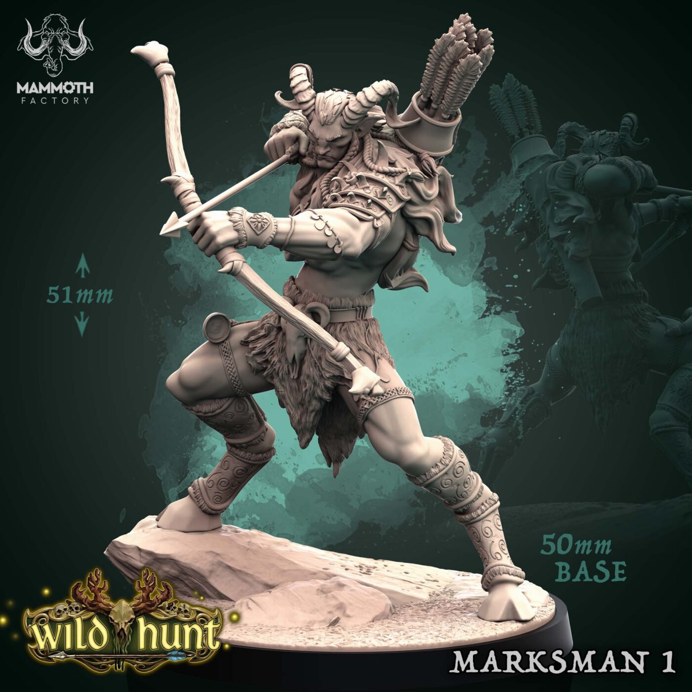 Marksman 1 - Wild Hunt - Mammoth Factory Miniature