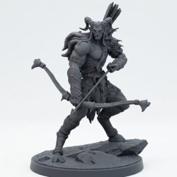 Marksman 2 - Wild Hunt Mammoth Factory - Gray Resin 3D Printed Miniature