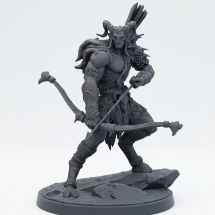 Marksman 2 - Wild Hunt Mammoth Factory - Gray Resin 3D Printed Miniature