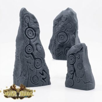 Menhir 1 - Wild Hunt - Mammoth Factory - Gray Resin 3D Printed Miniature