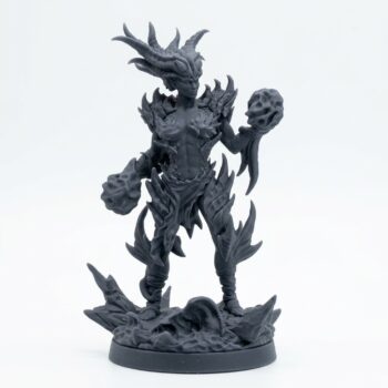 Molten Sculptor - Gray Resin 3D Printed Miniature