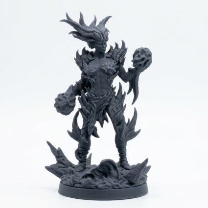 Molten Sculptor - Gray Resin 3D Printed Miniature