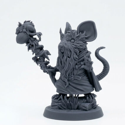 Mouthuselah Dimsby - Gray Resin 3D Printed Miniature