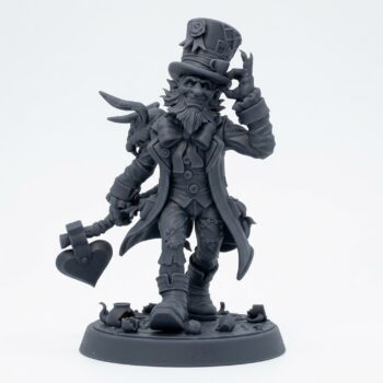 Mr Fancyhat - Gray Resin 3D Printed Miniature