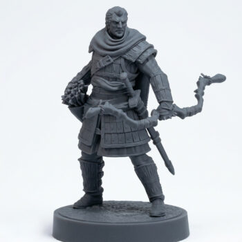 Oathsworn Archer A - Gray Resin 3D Printed Miniature