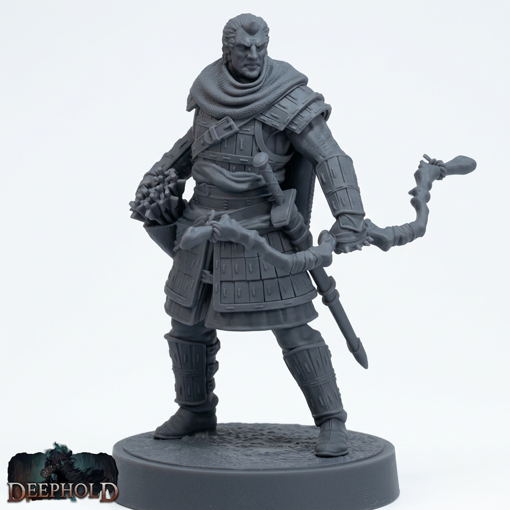 Oathsworn Archer A - Gray Resin 3D Printed Miniature