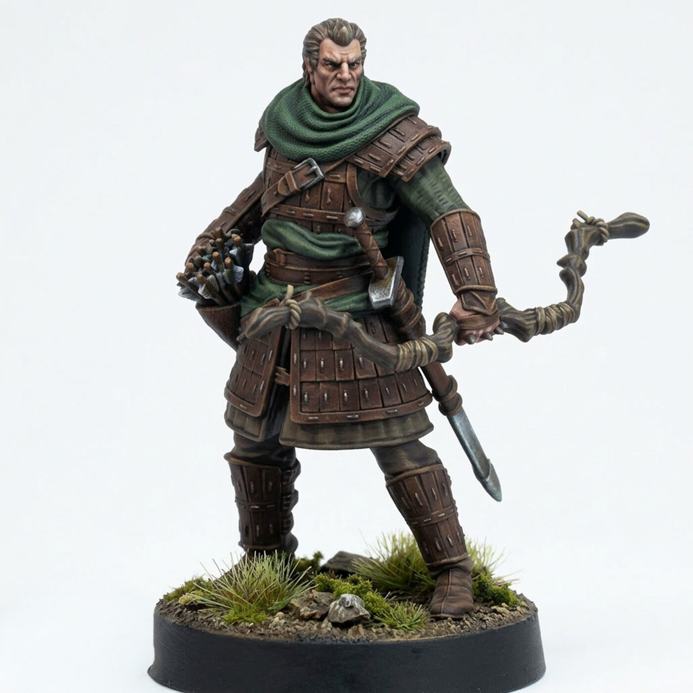 Oathsworn Archer A - Gray Resin 3D Printed Miniature