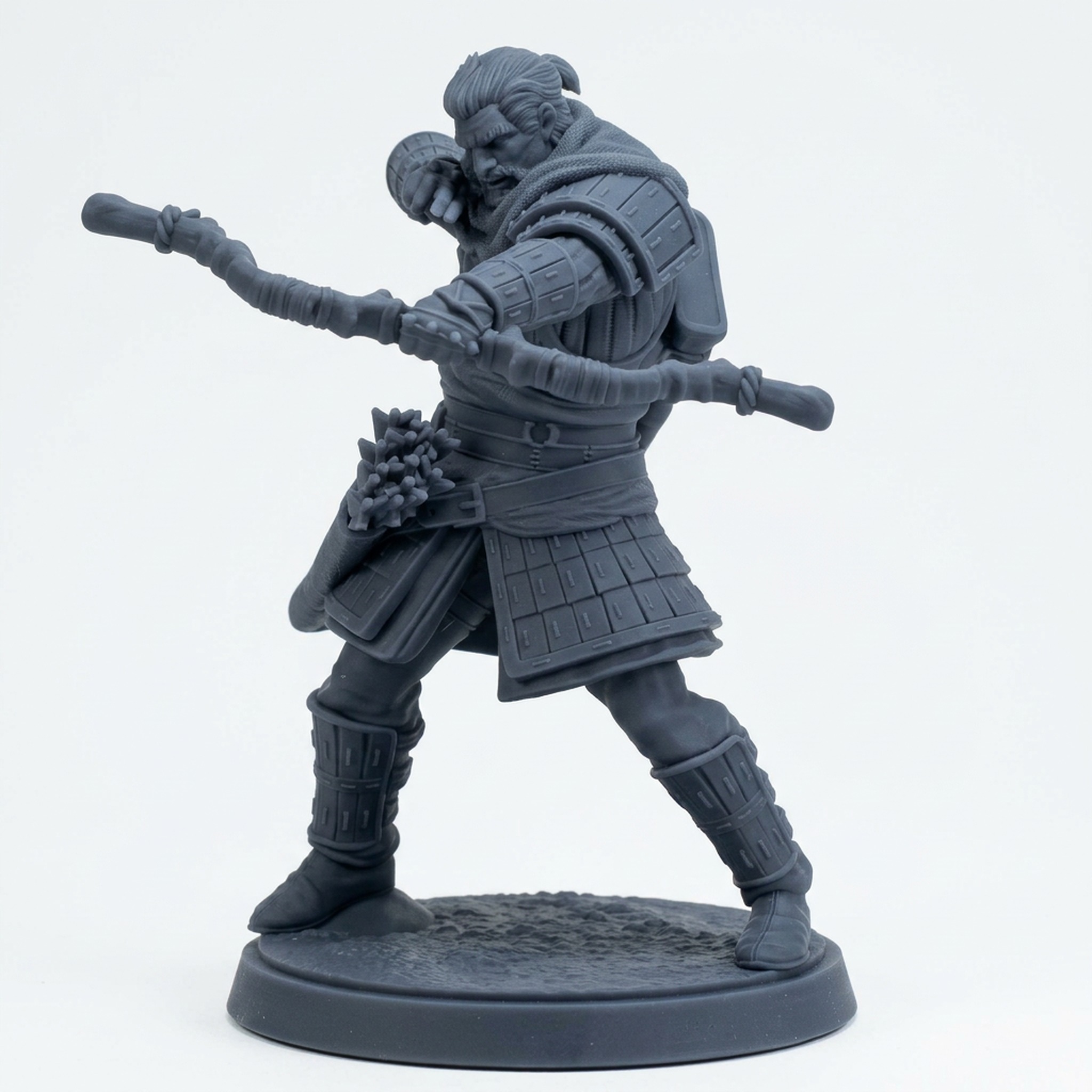 Oathsworn Archer D - Gray Resin 3D Printed Miniature