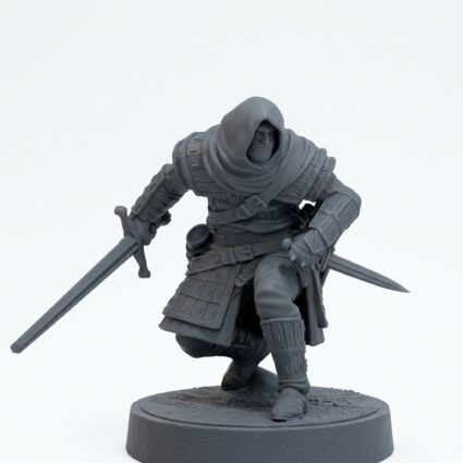 Oathsworn Archer F - Gray Resin 3D Printed Miniature