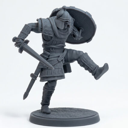 Oathsworn Blade B - Gray Resin 3D Printed Miniature