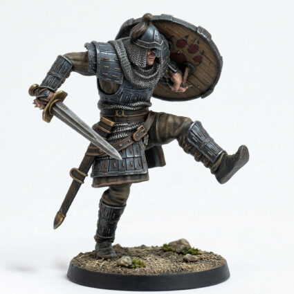 Oathsworn Blade B - Gray Resin 3D Printed Miniature