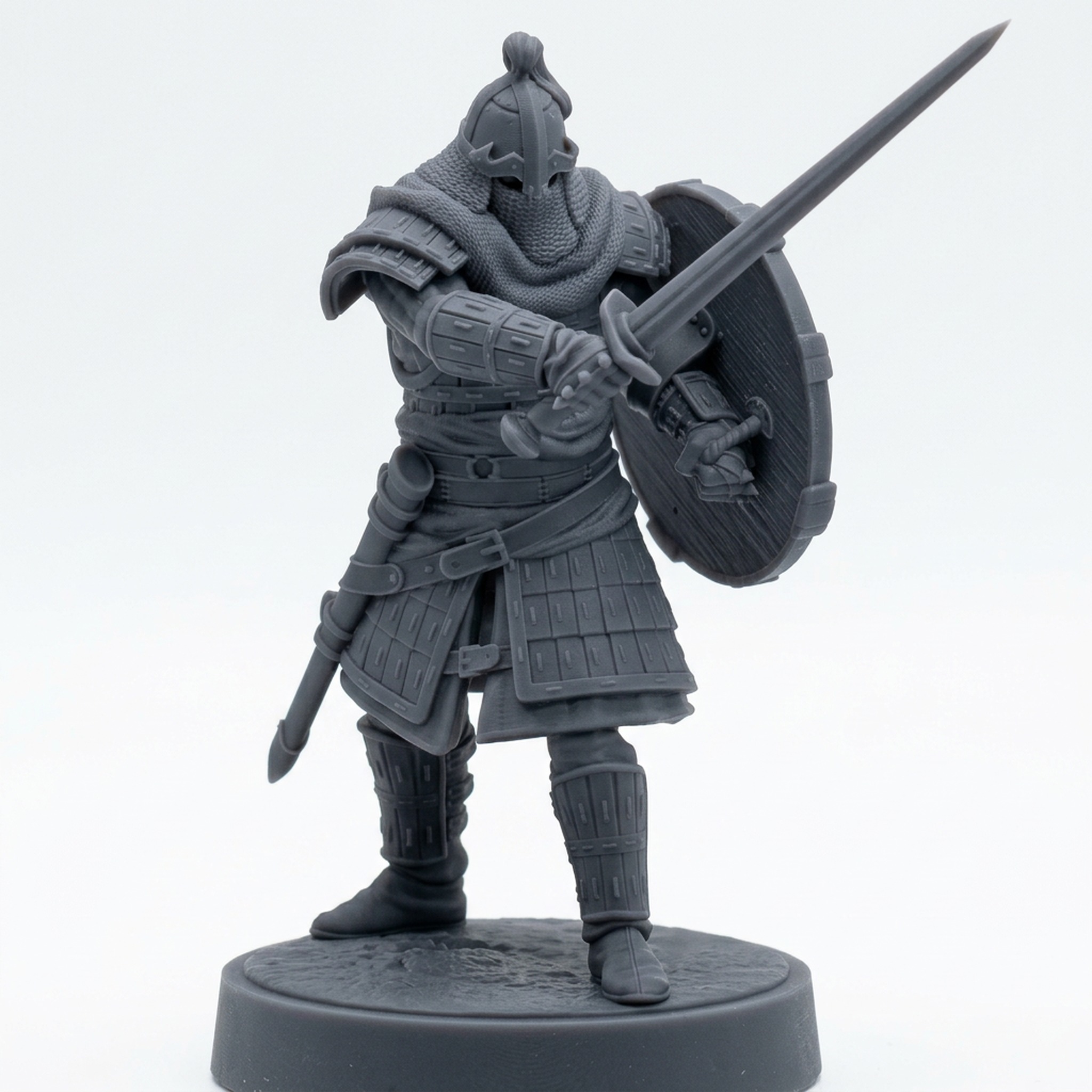 Oathsworn Blade C - Gray Resin 3D Printed Miniature