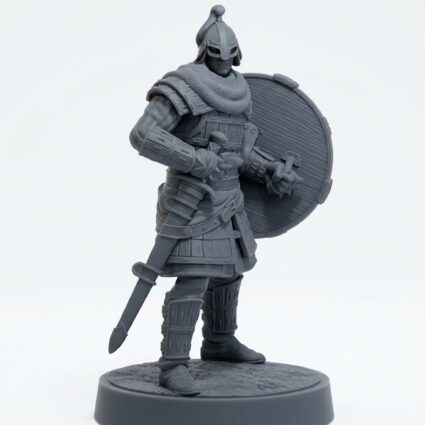 Oathsworn Blade E - Gray Resin 3D Printed Miniature