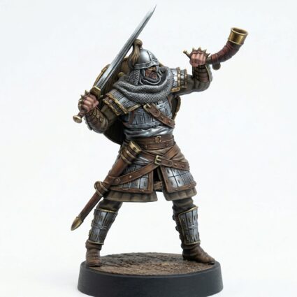 Oathsworn Blade 6 Musician - Painted 3D Printed Miniature