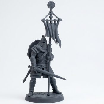 Oathsworn Blade Bannerman - Gray Resin 3D Printed Miniature