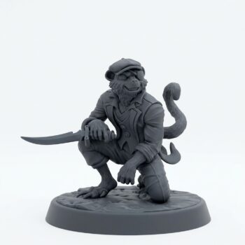 One Eyed Timmy - Gray Resin 3D Printed Miniature