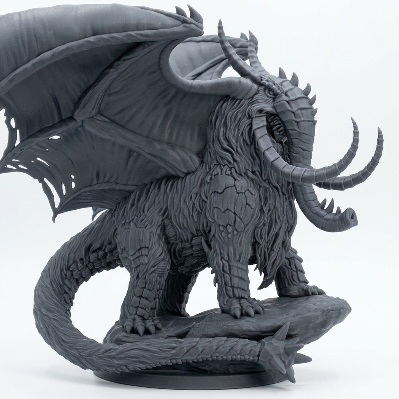 Titanic Hydra - Gray Resin 3D Printed Miniature