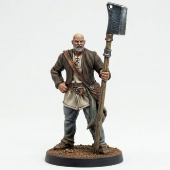Peasant D - Painted 3D Printed Miniature
