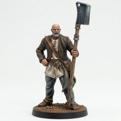 Peasant D - Painted 3D Printed Miniature