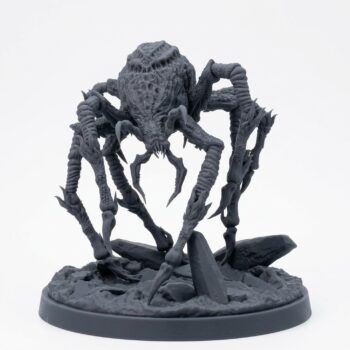 Phase Spider 1 - Saurian Isles by Mammoth Factory - Gray Resin 3D Printed Miniature